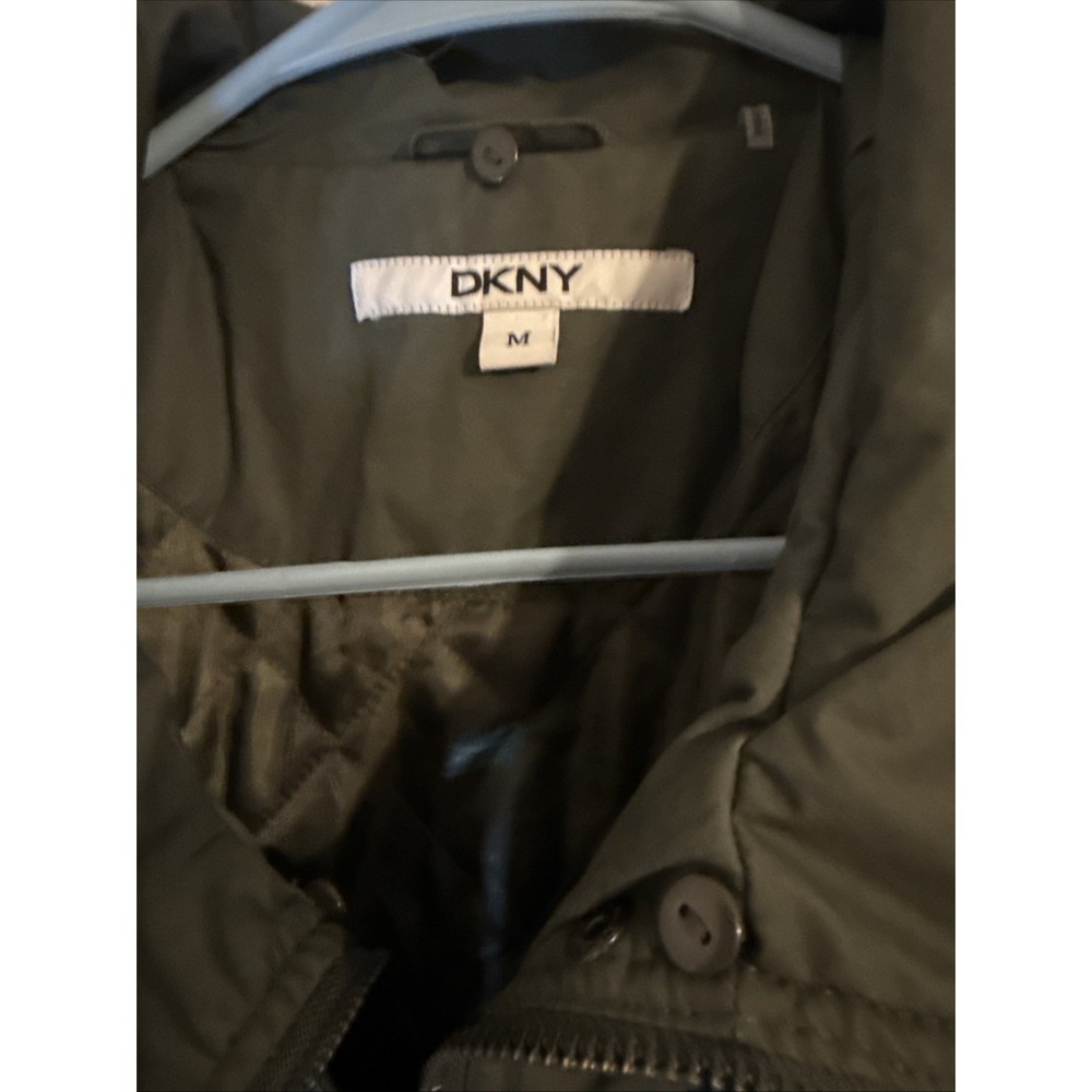 DKNY Army Green Anorak Womens Size Medium - Picture 4 of 8